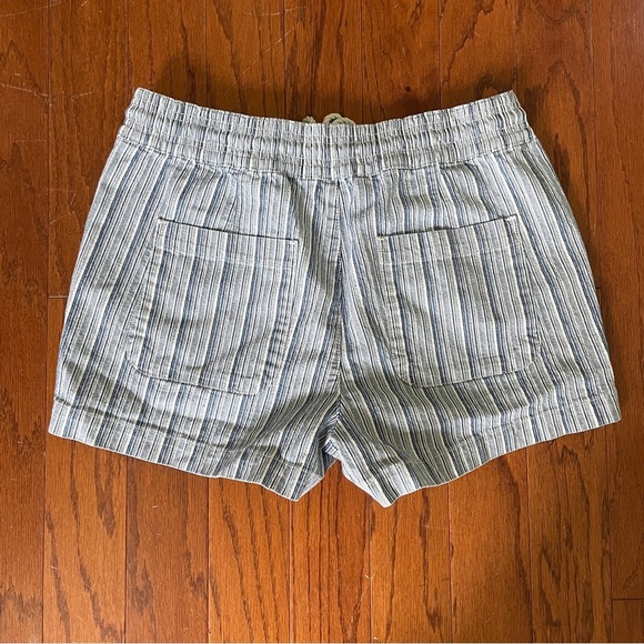LOFT Blue Striped Women's Pull On Shorts - Picture 3 of 4